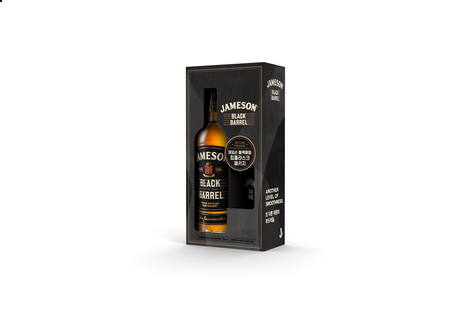 Jameson 블랙배럴 3D 패키지